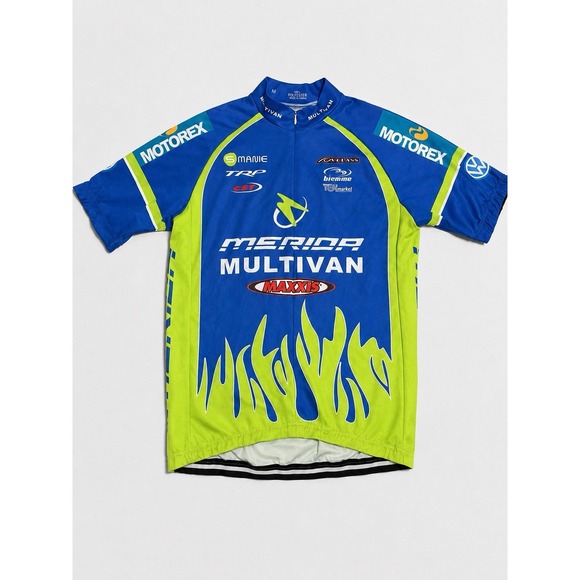 Merida Other - Blokecore Sporty Retro Racing Biemme Merida Multivan Cycling Jersey Mens M